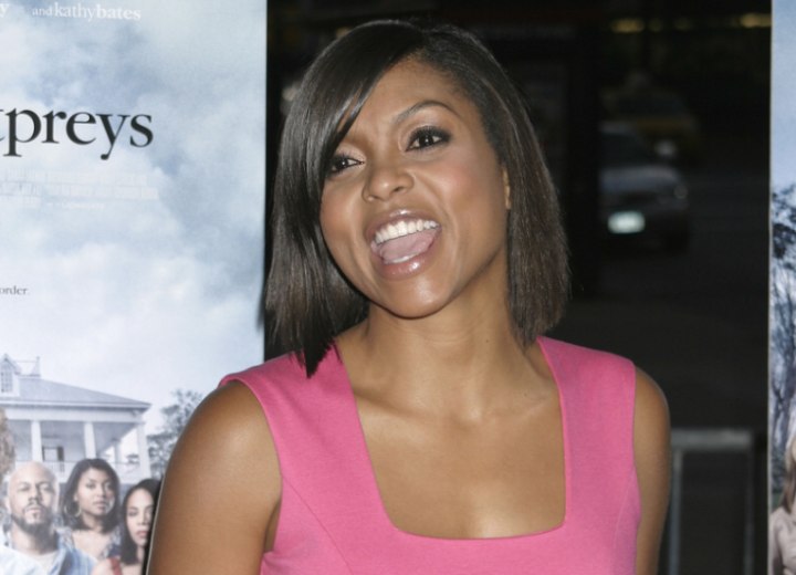 Bob hairstyle for black hair - Taraja P. Henson