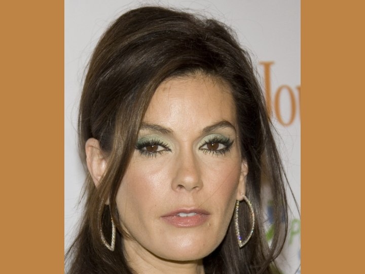 Close up of Teri Hatcher's hair