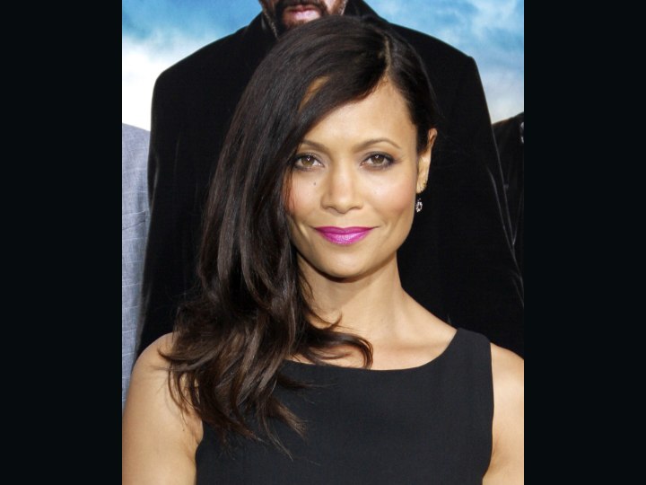 Thandie Newton hair look