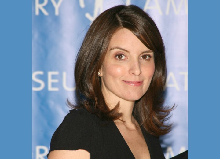 Tina Fey with a cosmopolite hairstyle