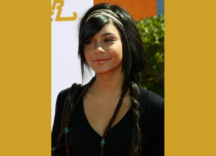 Vanessa Hudgens with modern braided hair