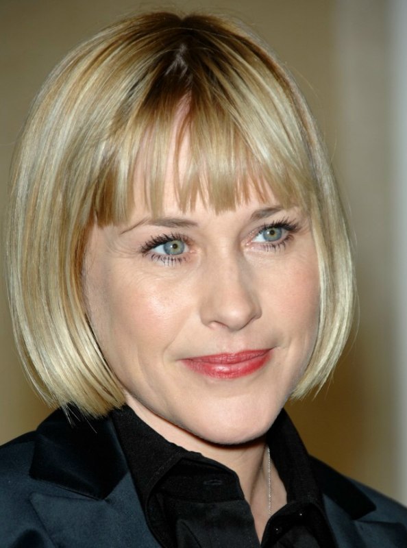 Patricia Arquette s Short Jawline length Bob For Hard working Women Patricia Arquette s Short Jawline length Bob For Hard working Women