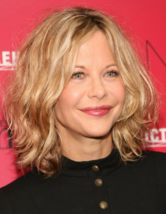 Meg Ryan's age defying shaggy hairstyle