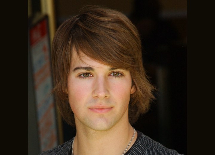 James Maslow - Long shag haircut for men