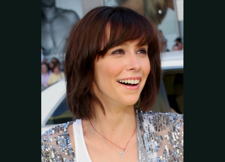 Jennifer Love Hewitt's bob hairstyle with textured ends