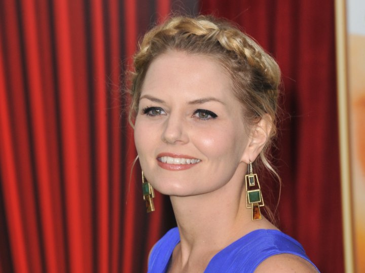 Jennifer Morrison with braided hair