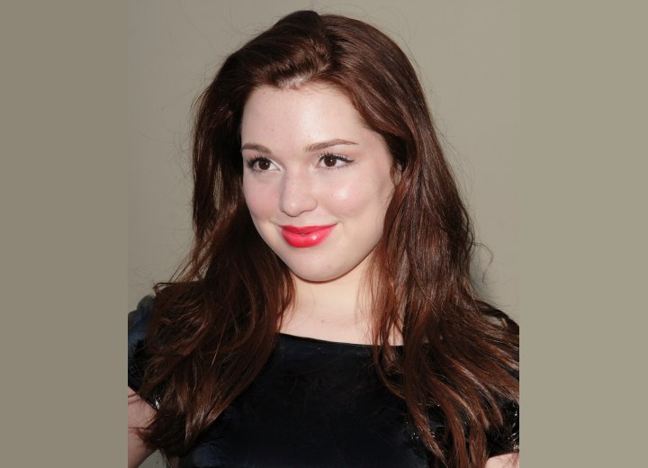 Jennifer Stone's simple long hairstyle