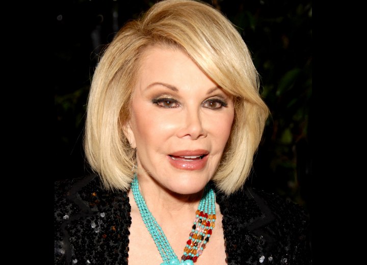 Modern hairstyle for 70 plus women - Joan Rivers