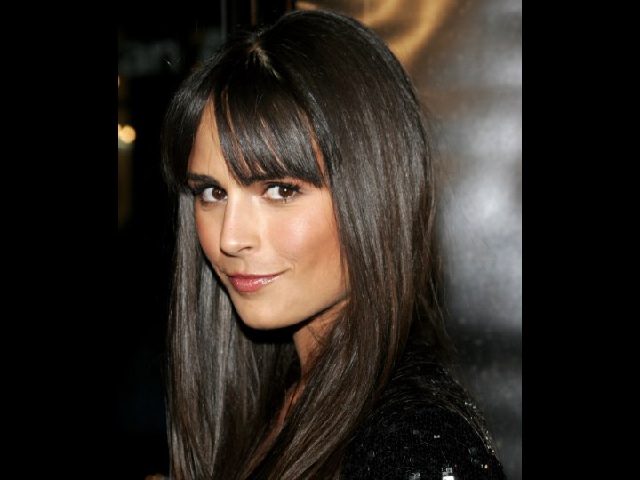 Jordana Brewster's silky long hair