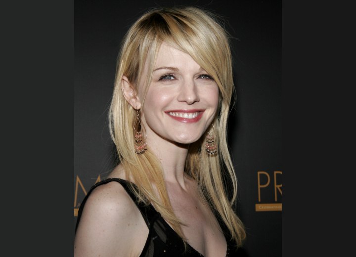 Kathryn Morris with long hair