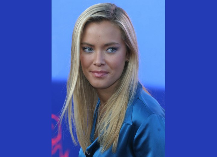 Kristanna Loken with elegant long hair