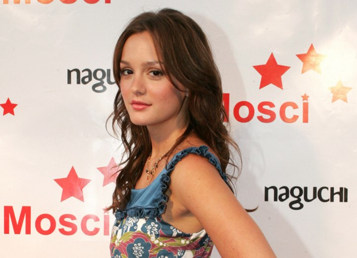 Hair and dress for a Leighton Meester look