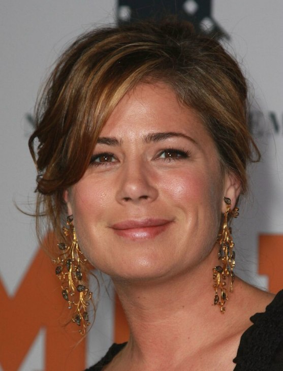 Maura Tierney with Her Hair Up.