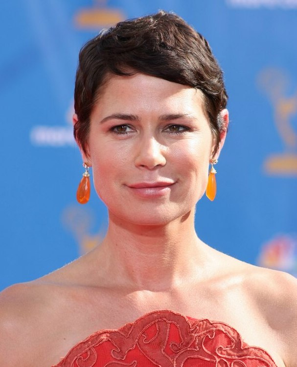 Maura Tierney with short hair  A pixie for those who are 