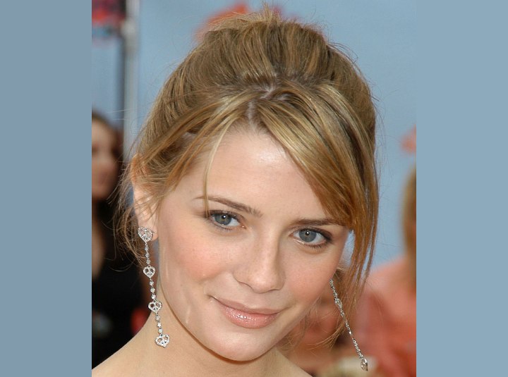 Top view of Mischa Barton's hair