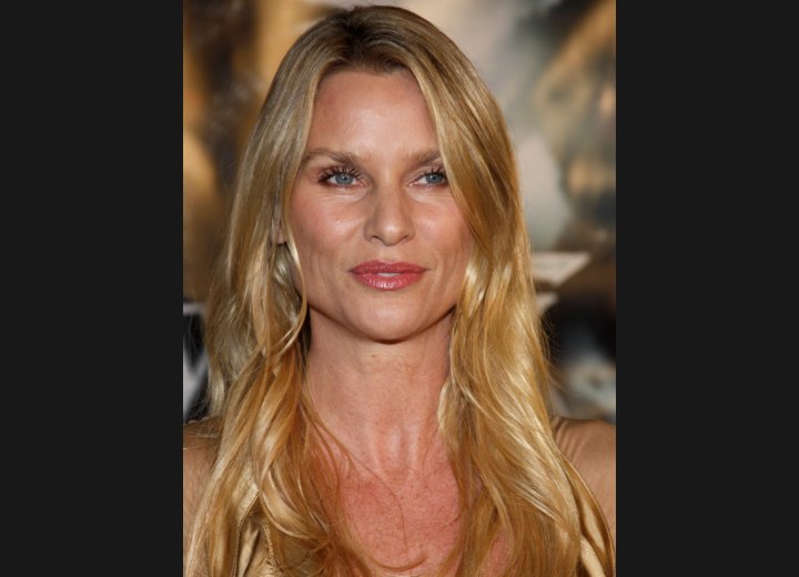 Long hairstyle for high cheekbones - Nicollette Sheridan