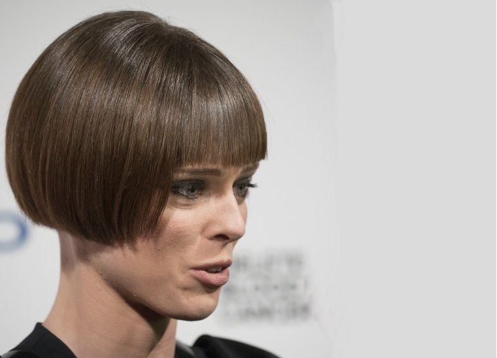 Coco Rocha wearing her hair in a very short bob