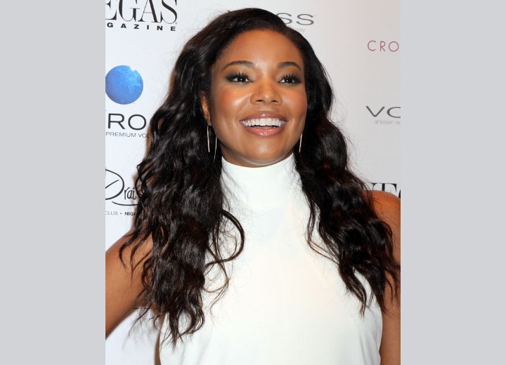 Gabrielle Union - Long hairstyle for black hair