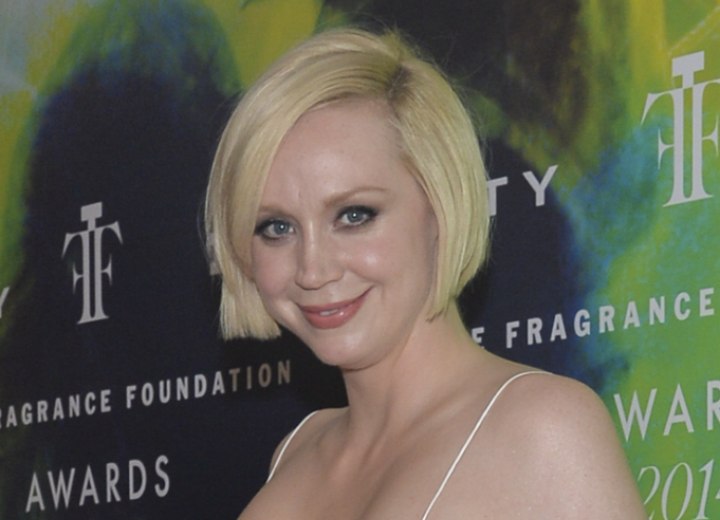 Bob cut for thin hair - Gwendoline Christie