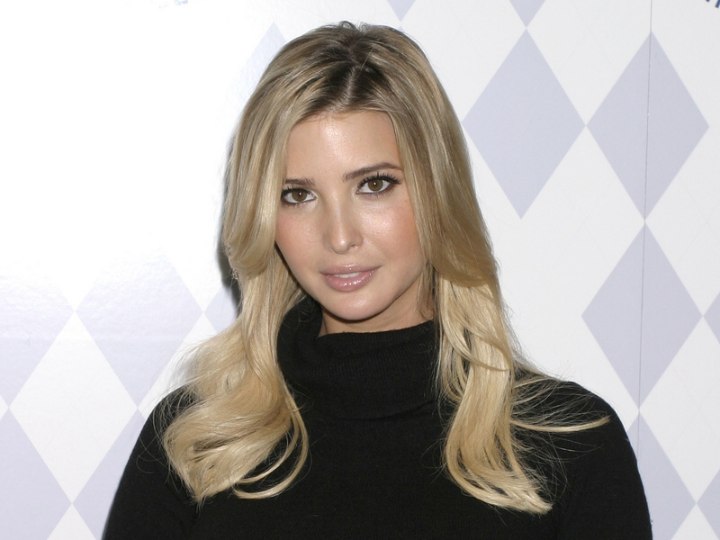 Ivanka Trump with long hair