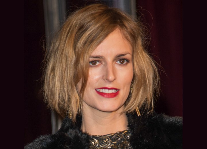 Jacquetta Wheeler with her hair in an unkempt bob