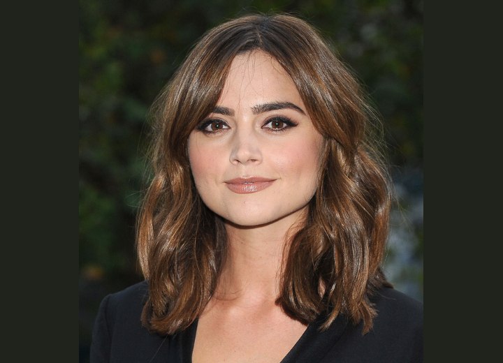 Jenna Coleman - Shoulder length hair with waves