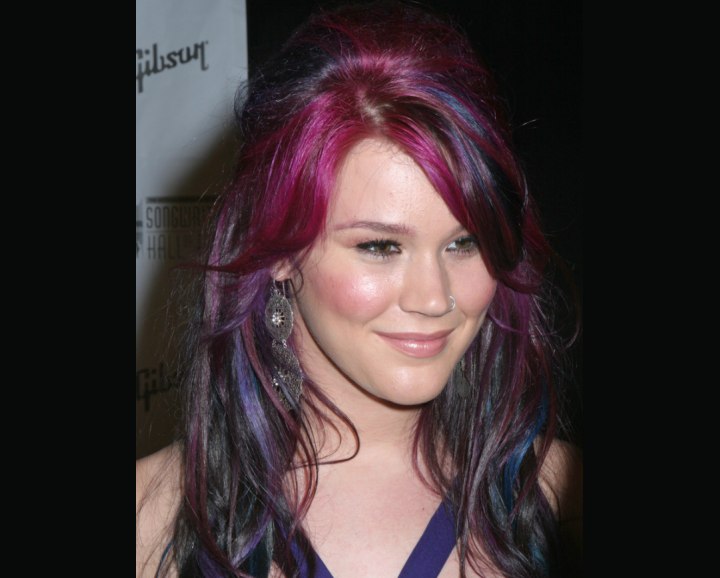 Joss Stone's colorful long hair