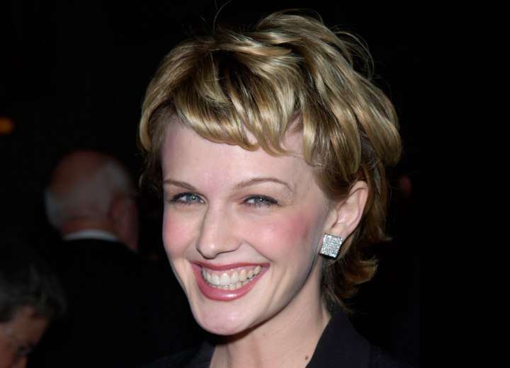 Kathryn Morris with short hair