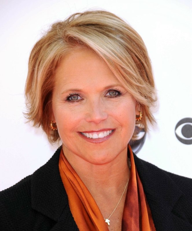 Katie Couric with short hair for a professional look