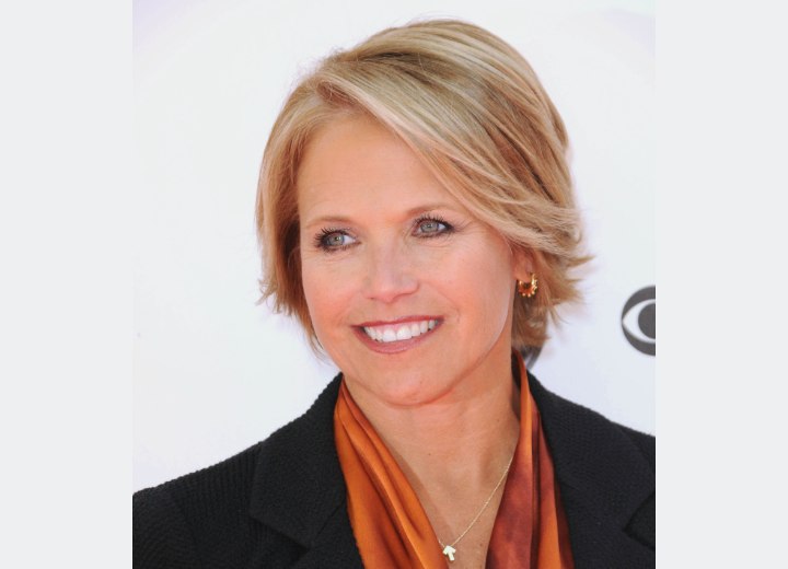 Katie Couric with short hair