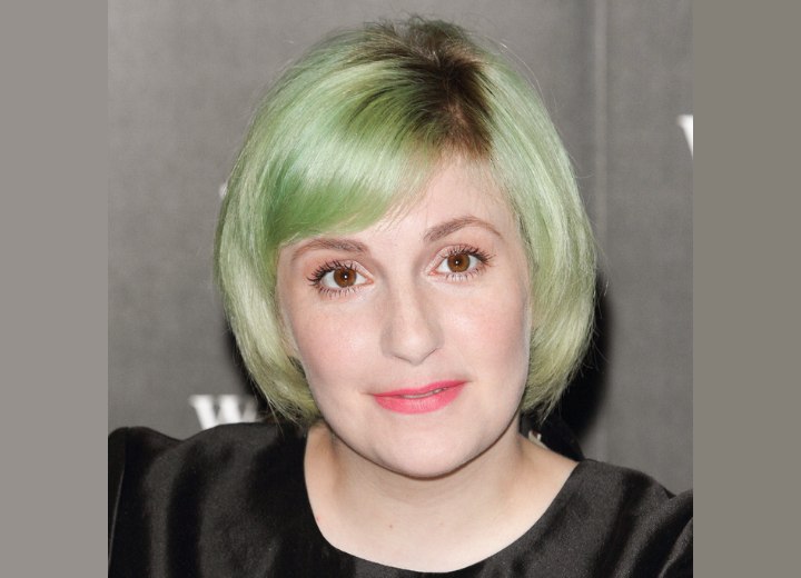Lena Dunham's green hair