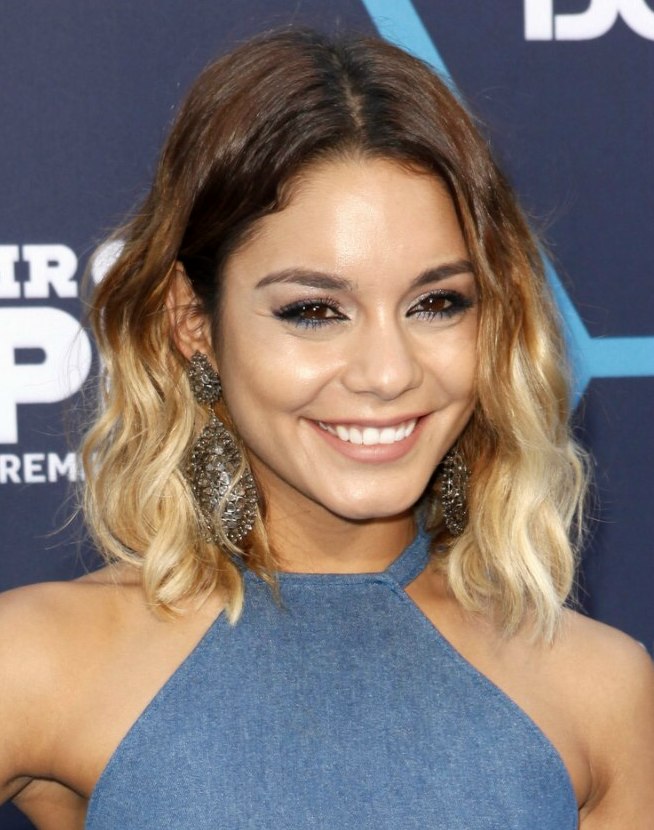 Vanessa Hudgens Brown To Blonde Ombr Look Created With A Hair Piece