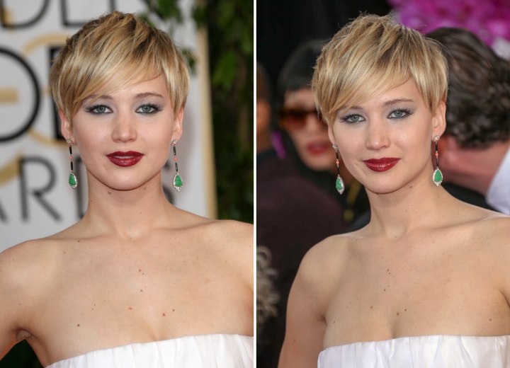 Jennifer Lawrence pixie cut