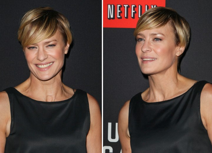 Robin Wright pixie cut