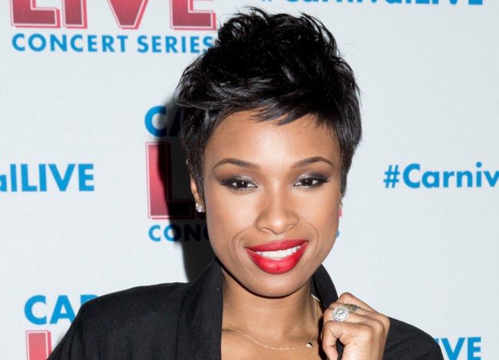 Pixie cut for black hair - Jennifer Hudson