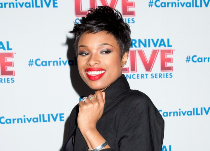 Pixie cuts for black hair - Jennifer Hudson