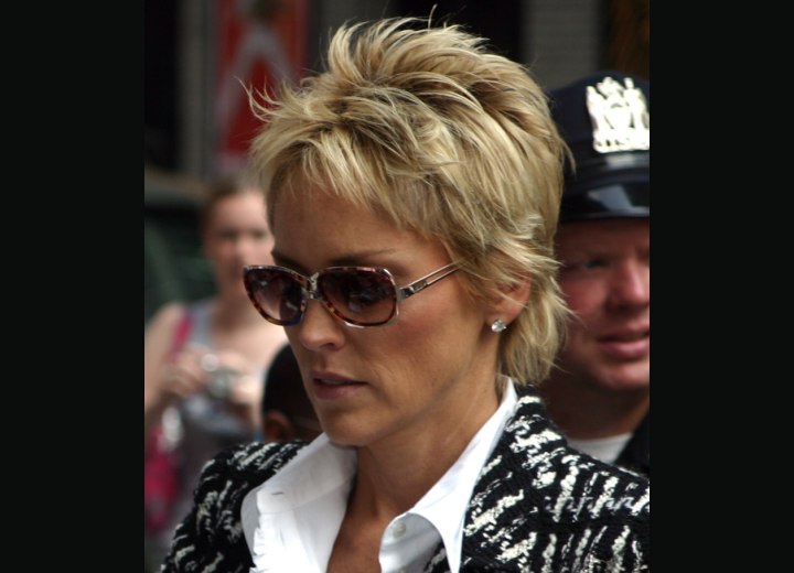 Pixie cuts - Sharon Stone