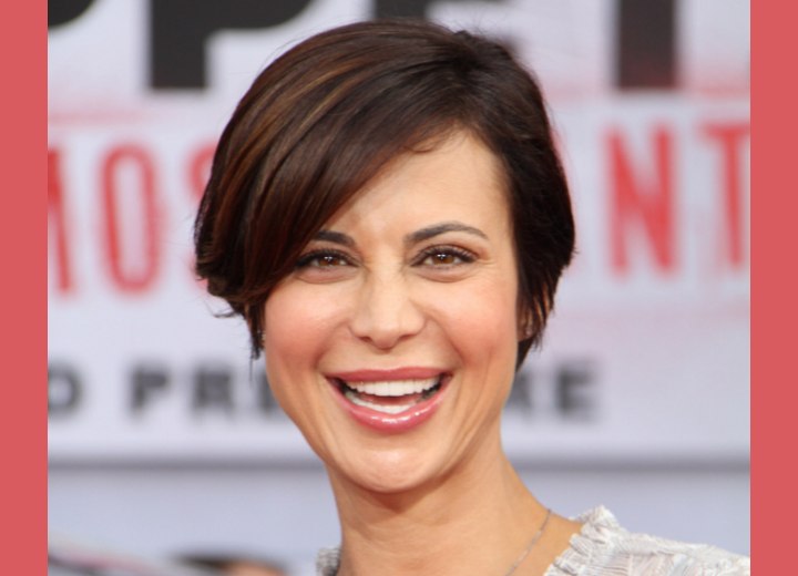 Brunette pixie cuts - Catherine Bell