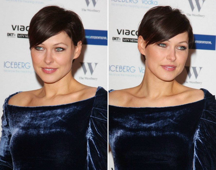 Emma Willis  Pixie haircut and hair color to draw 