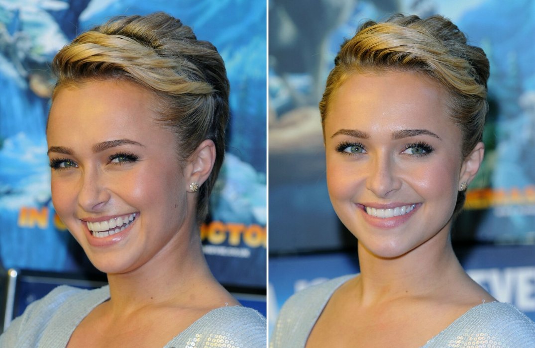 Hayden Panettiere  Pixie hairstyle with braids and 