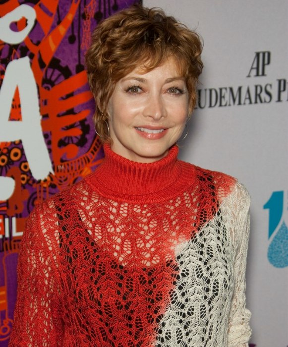 Sharon Lawrence  Feminine pixie hairstyle for older women