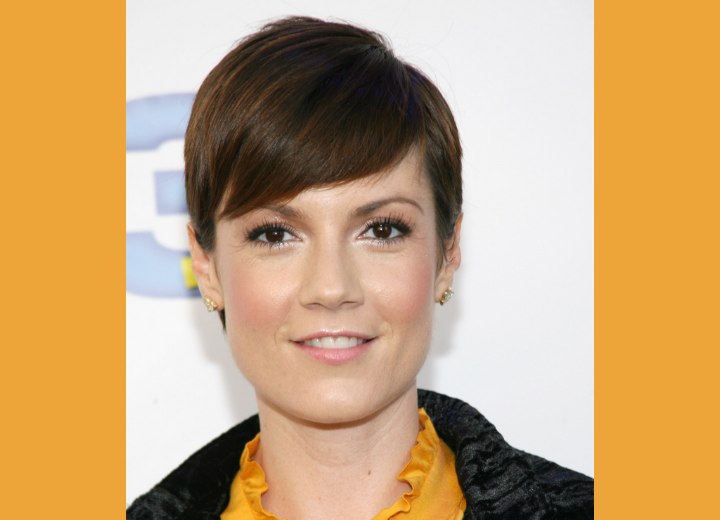Pixie cut with combed top hair - Zoe McLellan