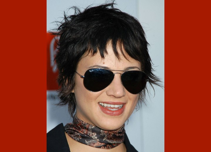 Asia Argento - Shag inspired pixie cut