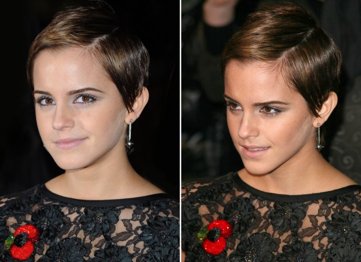 Emma Watson pixie cut