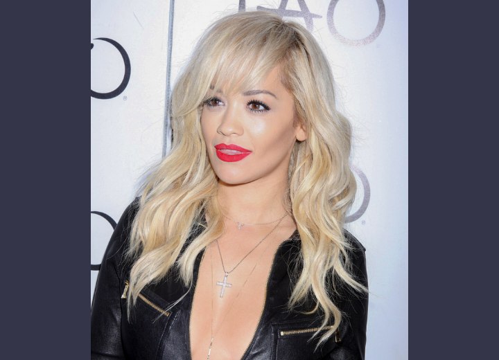 Rita Ora - Long hair with big loose waves