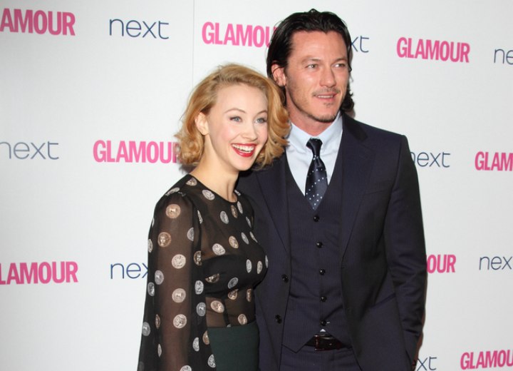 Sarah Gadon and Luke Evans