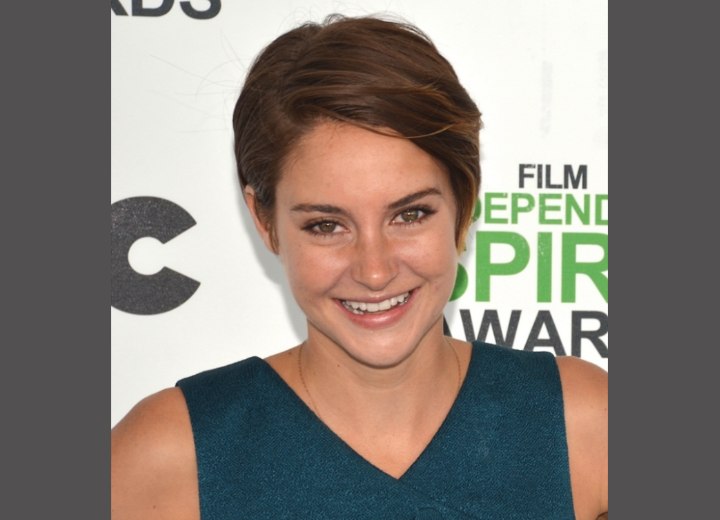 Shailene Woodley with short hair