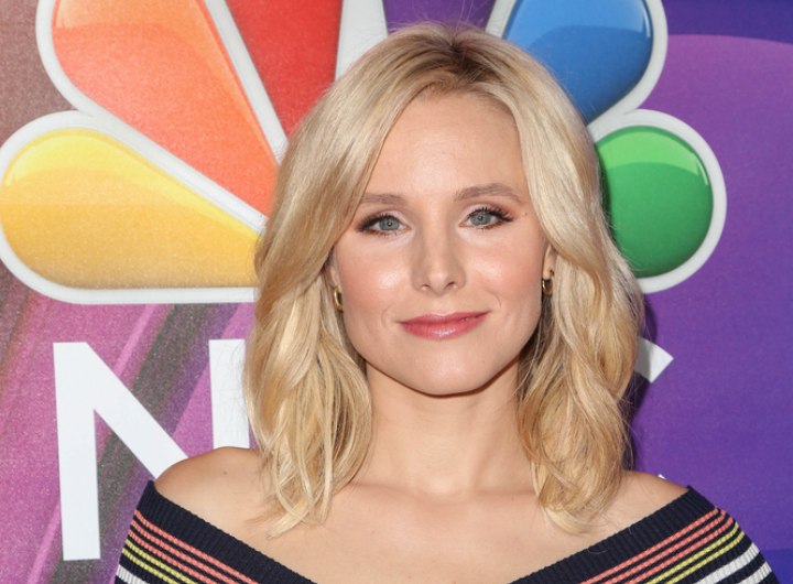 Kristen Bell - Blonde lob hairstyle