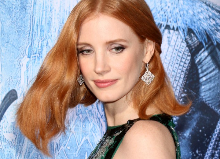 Jessica Chastain hair with movement