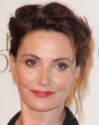 Sarah Parish wearing her hair up